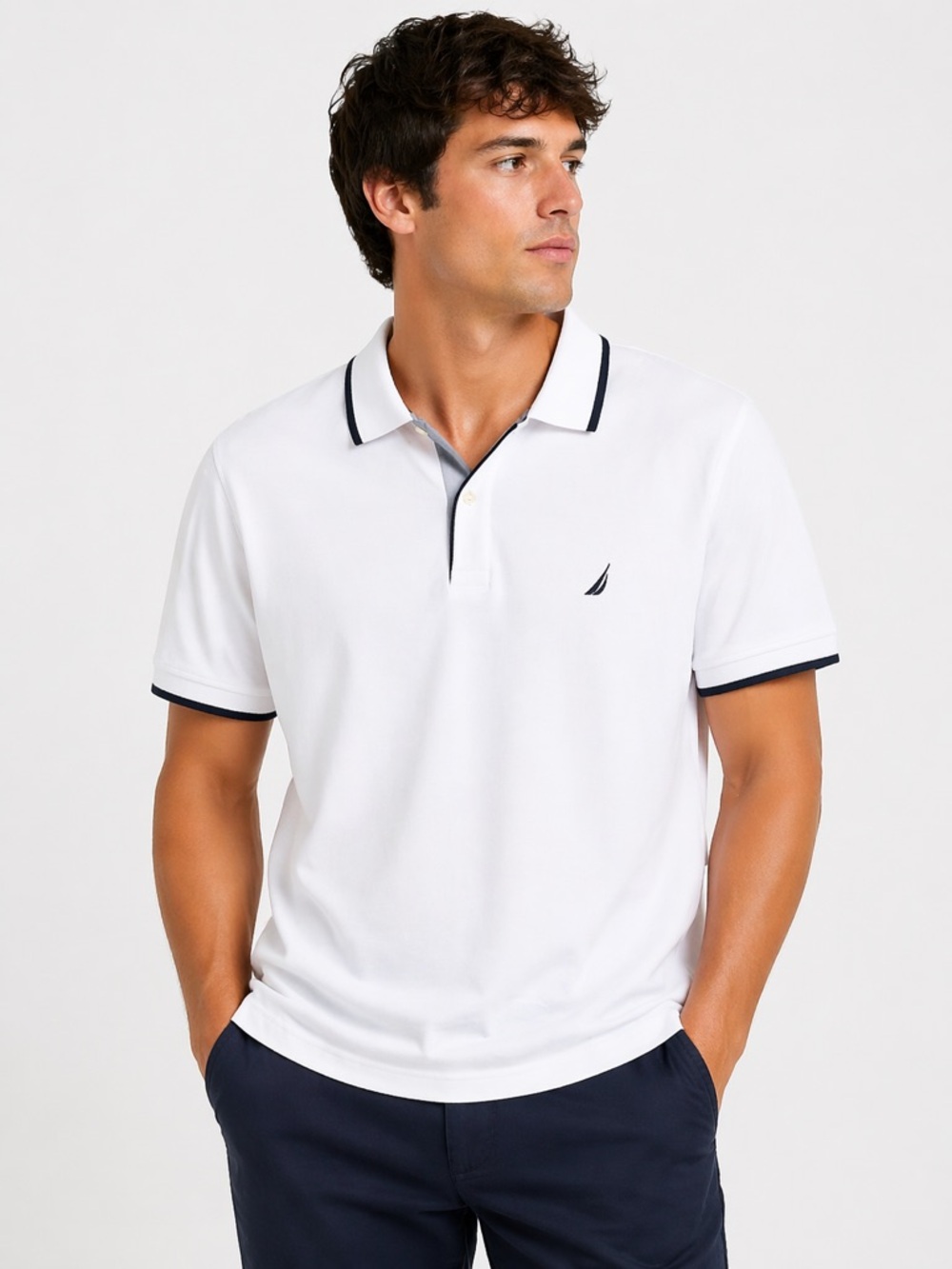 Nautica White Polo